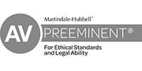 Martindale-Hubbell | AV Preeminent | For Ethical Standards And Legal Ability